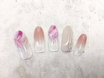 グラマーネイル(Glamor nail)/ぼかし×ニュアンス