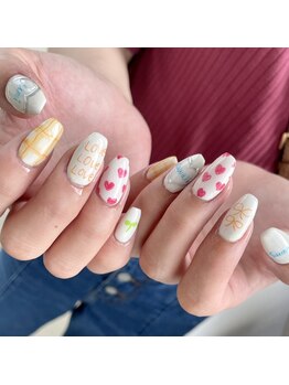 落書き♪韓国ネイル