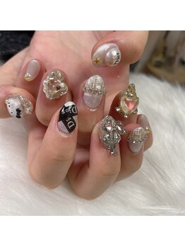 ネイルミュウ(Nail miu)/#Dior風ネイル