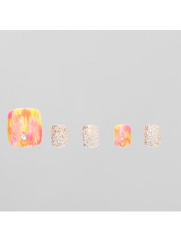 トータルラグジュアリーサロン ジョリーホワイト 綾瀬店(Jolie White)/【大人ガーリーなフットネイル】