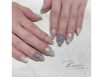 ドットビー(.Bee)/ミラー&ガラスニュアンスネイル