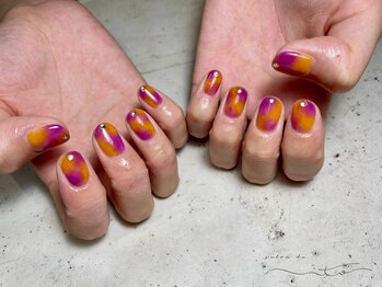 サロンド イト(salon de ito)/ニュアンスマーブルネイル