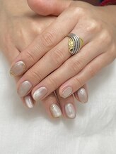 サロン ヌイ(salon NUI)/beige magnet × gold