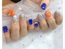 ワンハンドレッドプラス(100+)/ブルーオレンジデザイン