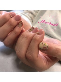 アンティークフラワーネイル