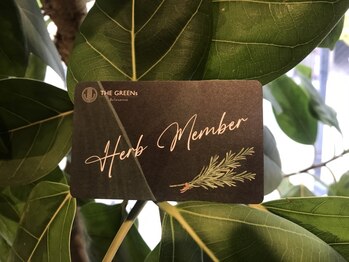 ザ グリーンズ(THE GREENs)/【ハーブ蒸しメンバーズカード】