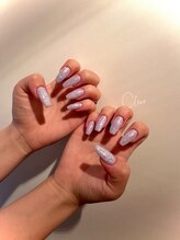 クリア(Clear)/ラベンダー×ラメネイル♪