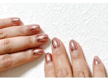 サロン ラーラフ(Salon)/【持ち込み】ピンクミラーネイル