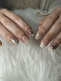 クロム風シンプルネイル