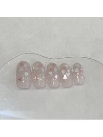 ハートグラデーションネイル