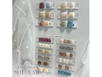 ミィミィ(mii' nail)の写真/【カラー・デザイン豊富に取り揃えあり♪】フット定額コース☆持ち込みデザインもOK!!試し塗も可能です◎