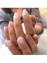 ファッシネイル(fascinail)/シェル×金箔ネイル