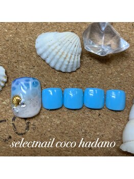 セレクトネイル ココ 秦野店(SELECT NAIL COCO)/フット 海アート