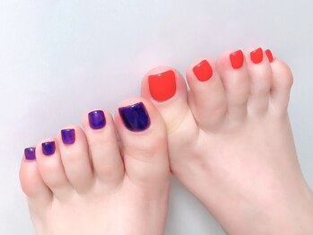 フット ワンカラー バイカラー