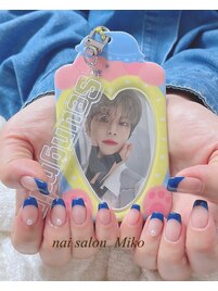 ネイビー　フレンチ