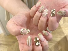 アモフ(amof)/ぷっくりフラワーネイル☆*:.。