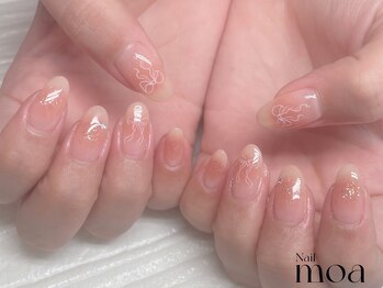 チーク　ナチュラル　リボン