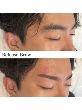 リリースブロウ(Release Brow)/眉wax+PERM+間引き+CUT+仕上げ