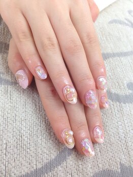 エムアイネイル(MI nail)/ジェルアートつけ放題¥8200