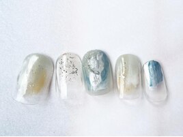 ニュアンスブルーネイル