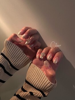 クリア(Clear)/ラメグラ春ネイル♪