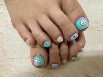 キャンアイドレッシー 三鷹ネイルサロン/フット/持ち込みデザイン90分