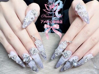 ナナネイル アメ村心斎橋店(NaNa Nail)/長さ出し/持ち込みOK/アート10本
