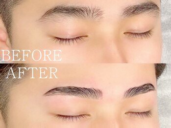 【SNAPPY ネイルズ＆ブロウズ BLiX茅ヶ崎店】ジェル・深爪矯正・巻き爪・眉専門店の写真/【NEW OPEN】茅ヶ崎駅前｜初めてでも安心！自然体で整う、清潔感と立体感を両立する理想のメンズ眉