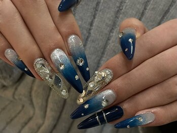 ソルナ(SoLuna)/ネイビー×シルバー