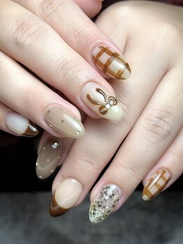 クムネイル(Qmu nail)/バレンタインネイル♪