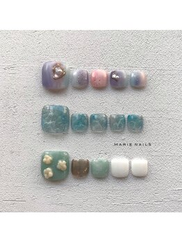マリーネイルズ 青山店(MARIE NAILS)の写真/もう夏です!フットの季節です!今だけお得なケア付きのクーポンあります。是非お洒落してください♪