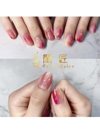 桃ネイル