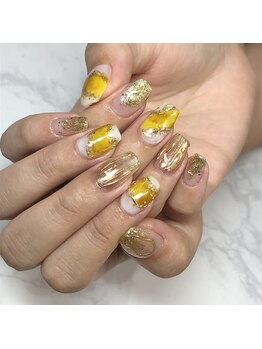 ネイルサイン ラフラフ(NAIL SIGN ROUGH LOUGH)/元気いっぱいイエロー！