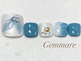 人魚フットネイル