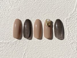 シンプルネイル　ピンクネイル