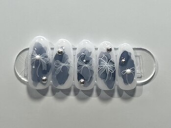 ジョアネイル(JOA Nail)/春/インクデザイン./リボン