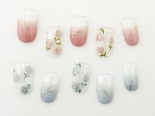 ネイルサロン クイール 小山店(NAIL SALON QUILL)/カラグラデとフラワーアート