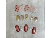 バレンタインネイルチップ