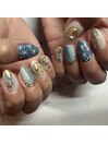 大理石シェルネイル☆