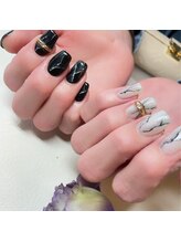 カズネイル(Kazu nail)/大理石ネイル