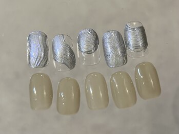 ラクネイル 浦和店(raku nail)/うねうねオーロラネイル