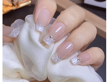 リラネイルサロン/螺紋フレンチ+ワンカラー