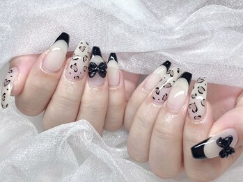 モカ 心斎橋(moca by Lee)/レオパードネイル