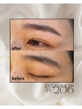 @206 バイ ヘアメイクチョコ(@206 by hair make choco)/アイブロウ&ラッシュリフト
