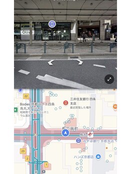 サロンチオリ 烏丸(Salon Chiori)/阪急電車利用最短ルート