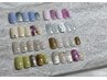 トレンド感満載！透け感ネイル ¥6500→