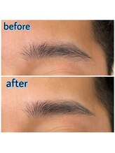 プリマアンジュ 中目黒店(PRIMA ange)/<メンズアイブロウ>befor&after