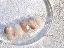 ルークネイル 恵比寿店(LUKE NAIL)/ニュアンスマーブルネイル　秋冬