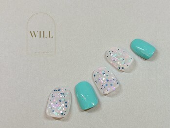 ホログラムワンカラーネイル