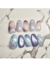 キューセブンネイルラウンジ 与野店(Q7 Nail Lounge)/5月シーズンコース　¥7000